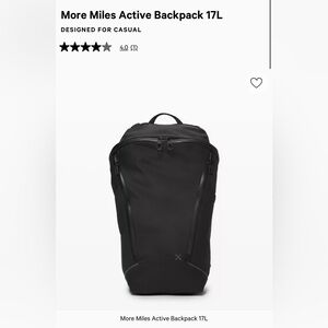 Lululemon More Miles Backpack 17L